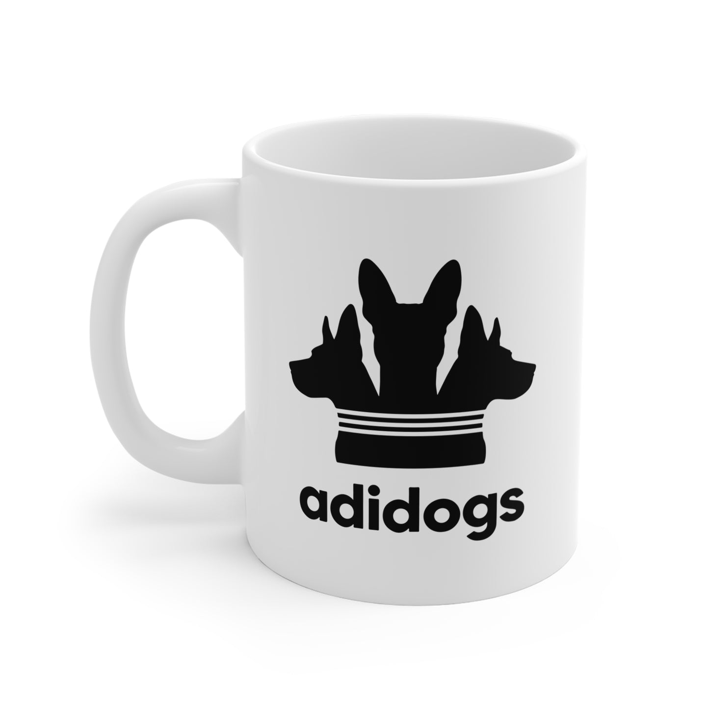 ADIDOGS - Tasse à café - Amoureux des chiens noirs - Parfait pour les propriétaires de chiens et les amoureux des animaux