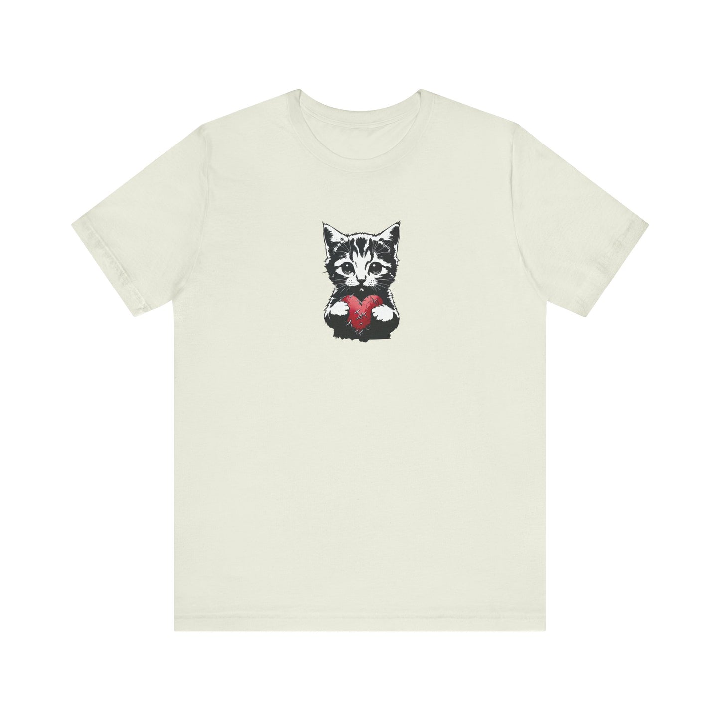 T-shirt unisexe en jersey « CAT » pour les amoureux des chats