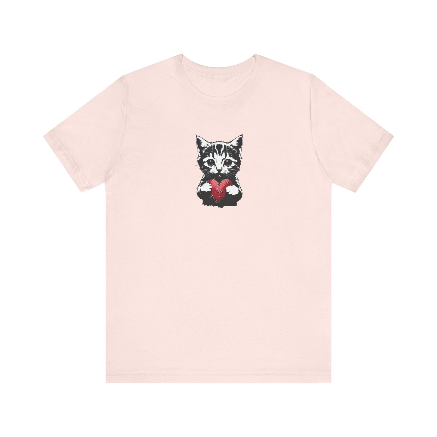 T-shirt unisexe en jersey « CAT » pour les amoureux des chats
