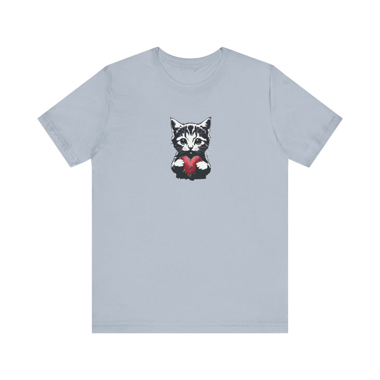 T-shirt unisexe en jersey « CAT » pour les amoureux des chats