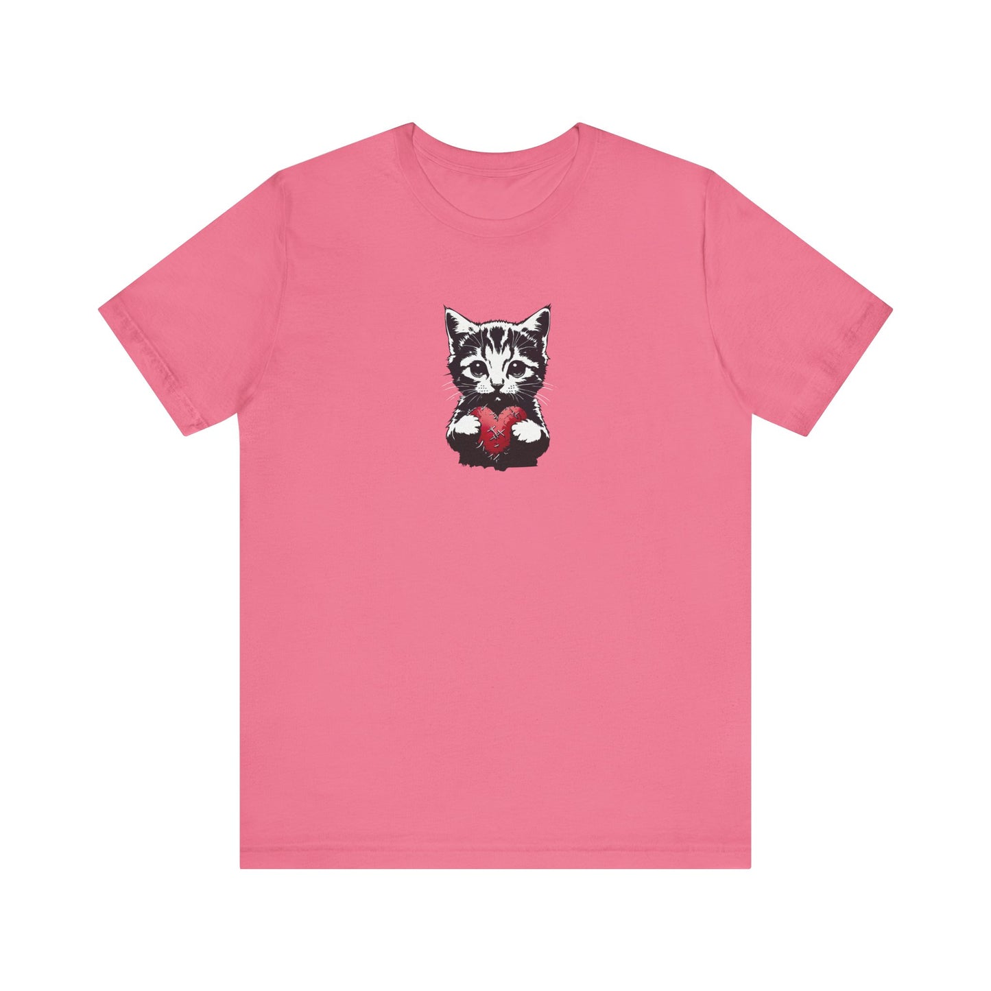 T-shirt unisexe en jersey « CAT » pour les amoureux des chats