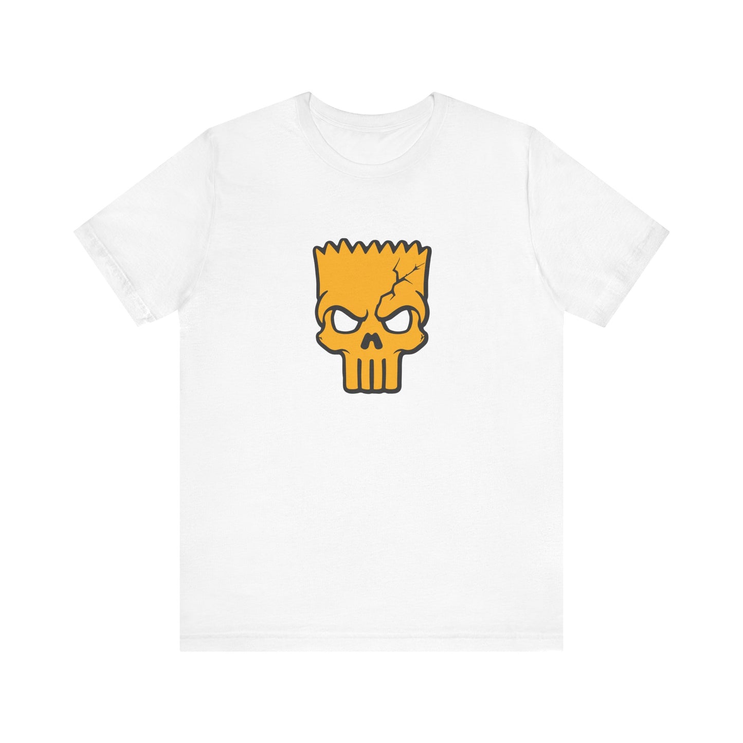 T-shirt unisexe Bart Simpson - Motif crâne squelettique - Tenue décontractée tendance pour un style quotidien