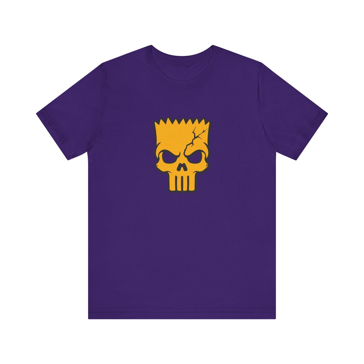 T-shirt unisexe Bart Simpson - Motif crâne squelettique - Tenue décontractée tendance pour un style quotidien
